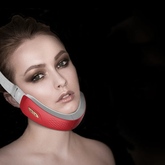 LED Photon Therapy V-Shaped Slimming Facial Micro-Current Electric Vibration Lifting Massager